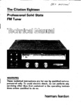 Harman / Kardon Citation 18 (Eighteen) • Manuel de service