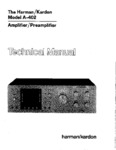 Harman / Kardon A 402 • Manuel de service