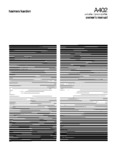 Harman / Kardon A 402 • Mode d'emploi
