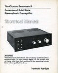 Harman / Kardon Citation 17 S (Seventeen S) • Manuel de service