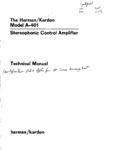 Harman / Kardon A-401 • Manuel de service