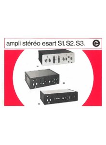 Esart S 1, S 2 et S 3 • Mode d'emploi