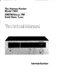 Harman / Kardon T 403 • Manuel de service