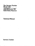 Harman / Kardon 430 Twin Powered • Manuel de service