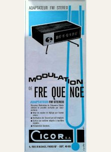 Cicor Adaptateur FM Stéréo (Tuner) • Publicité