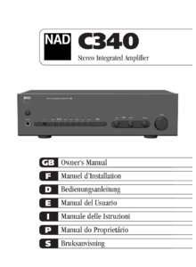 NAD C 340 • Mode d’emploi
