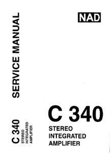 NAD C 340 • Manuel de service