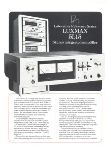 Luxman 5L 15 • Brochure US
