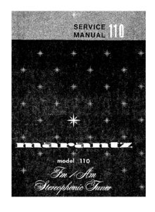 Marantz 110 • Manuel de service