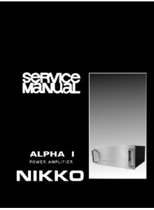 Nikko Alpha 1 • Manuel de service