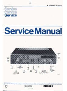 Philips 22 AH 305 • Manuel de service (18 pages)
