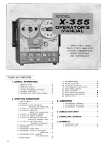 Akai X 355 • Mode d’emploi