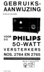 Philips 764, 765, 2764, 2765, 4068  Mode d'emploi (néerlandais)