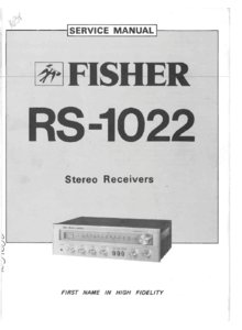 Fisher RS-1022 • Manuel de service