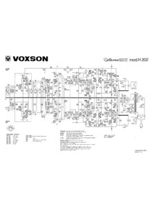 Voxson H 202 • Schéma