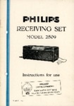 Philips 2509 Mode d'emploi , 14 pages (anglais)
