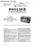 Philips 2511 Manuel de service, 10 pages (néerlandais)