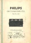 Philips 2514 Mode d'emploi, 6 pages  (néerlandais)