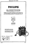 Philips 4008 et 4009 Mode d'emploi (néerlandais)