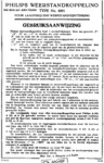 Philips 4001 Mode d'emploi (néerlandais)