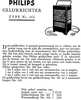 Philips 366 Extrait de catalogue néerlandais