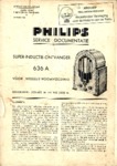 Philips 636 A Manuel de service (néerlandais)