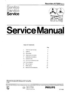 Philips N 7300 • Manuel de service