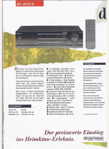 Sherwood RV-4050R • Extrait de catalogue allemand