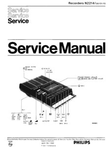 Philips N 2214 • Manuel de service