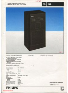 Philips FB 242 • Fiche technique