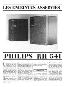 Philips 22 RH 541 • Article - Le Haut-Parleur n° 1535 janvier 1976