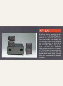 Sherwood SP-250 (Subwoofer + satellites) • Extrait de catalogue