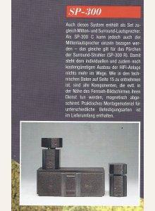 Sherwood SP-300 (Center + Surround) • Extrait de catalogue