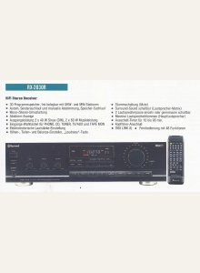 Sherwood RX-2030R • Extrait de catalogue allemand
