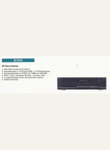 Sherwood RX-1010 • Extrait de catalogue allemand