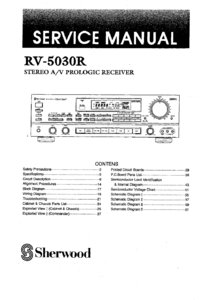 Sherwood RV-5030R • Manuel de service