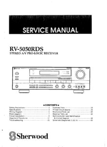 Sherwood RV-5050RDS • Manuel de service