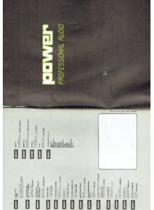 Power Acoustics • Couverture catalogue