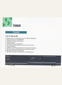 Sherwood TX-3010C • Extrait de catalogue allemand