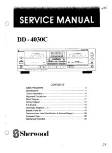 Sherwood DD-4030C • Manuel de service