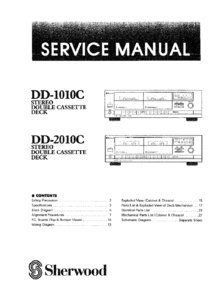 Sherwood DD-1010C, DD-2010C • Manuel de service