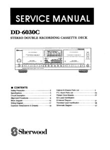 Sherwood DD-6030C • Manuel de service