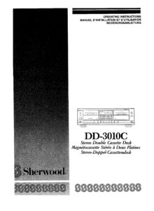 Sherwood DD-3010C • Mode d’emploi