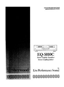 Sherwood EQ-5010C • Mode d’emploi