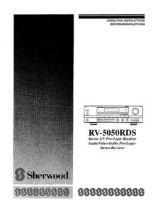 Sherwood RV-5050RDS • Mode d’emploi