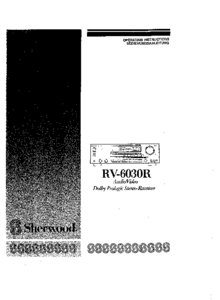 Sherwood RV-6030R • Mode d’emploi