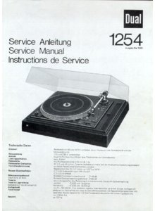 Dual CS 1254 • Manuel de service