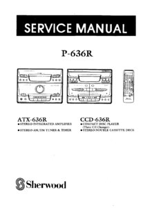 Sherwood Prime P-636R (ATX-636R, CCD-636R, SP-636) • Manuel de service