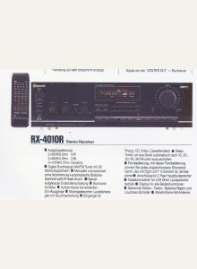 Sherwood RX-4010R • Extrait de catalogue allemand