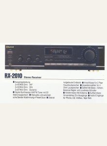 Sherwood RX-2010 • Extrait de cataloque allemand